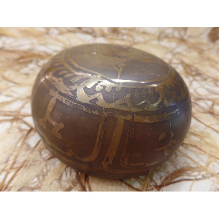 Bol tibétain gravé Bouddha