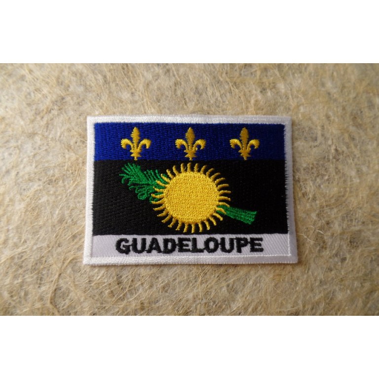 Ecusson drapeau Guadeloupe