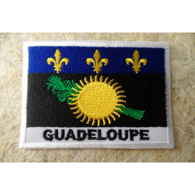 Ecusson drapeau Guadeloupe