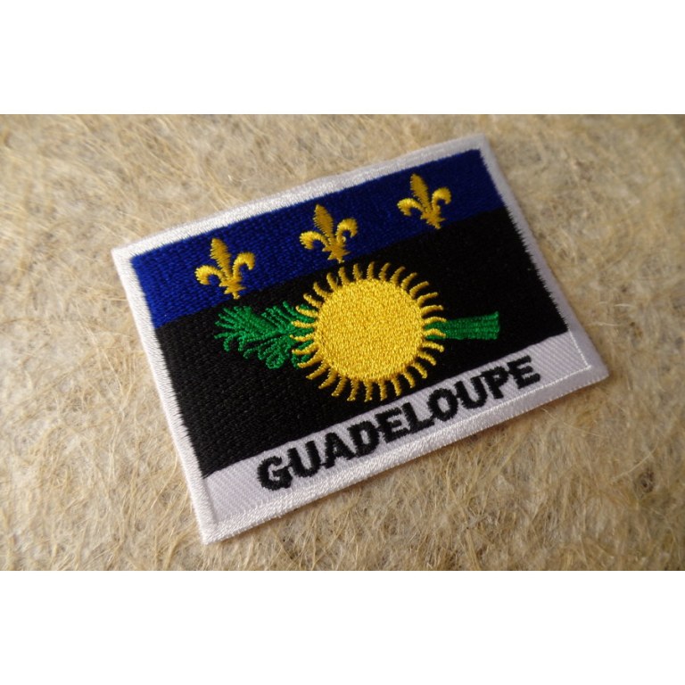 Ecusson drapeau Guadeloupe