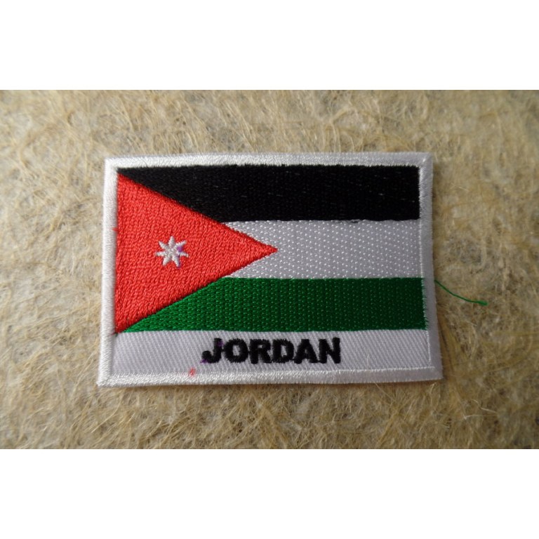 Ecusson drapeau Jordanie