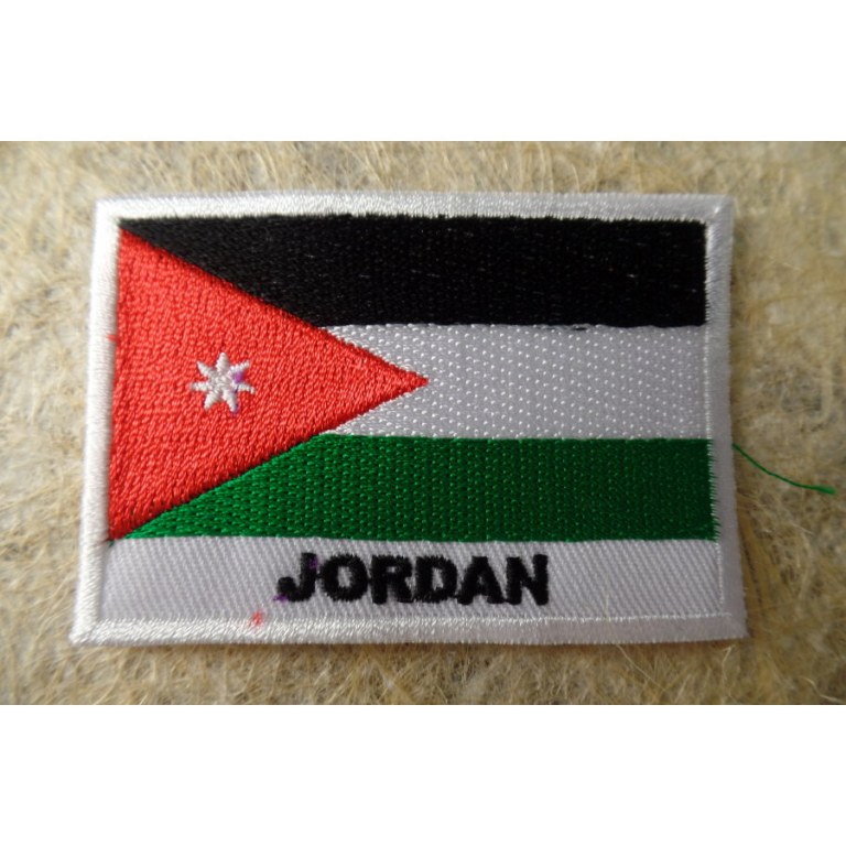 Ecusson drapeau Jordanie