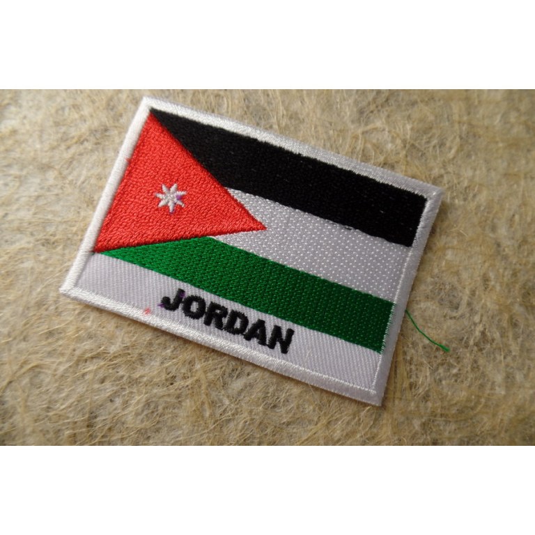 Ecusson drapeau Jordanie