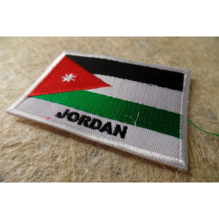 Ecusson drapeau Jordanie