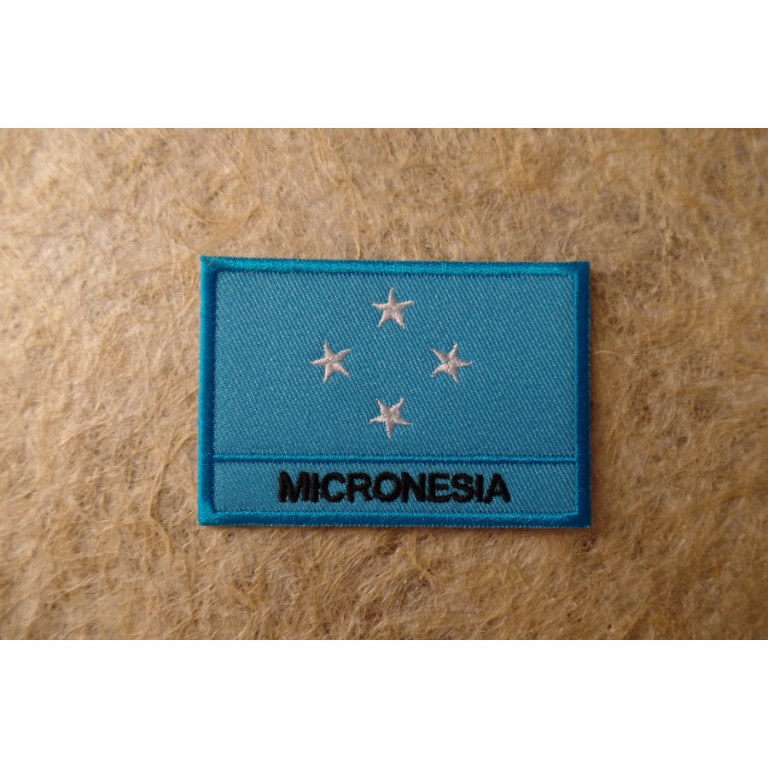 Ecusson drapeau Micronésie