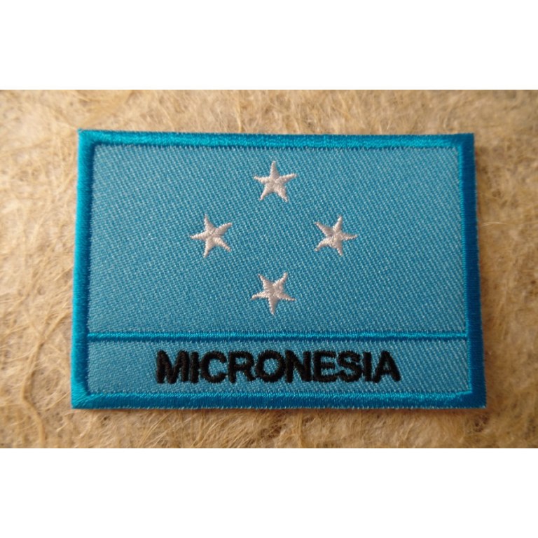 Ecusson drapeau Micronésie