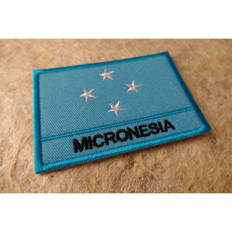 Ecusson drapeau Micronésie