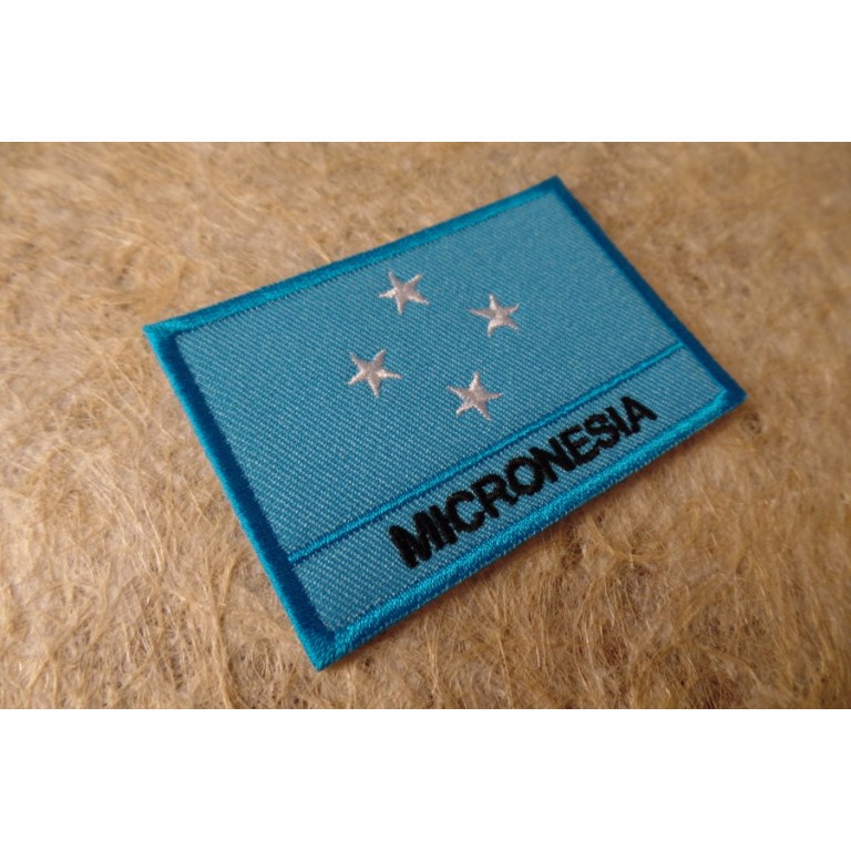 Ecusson drapeau Micronésie