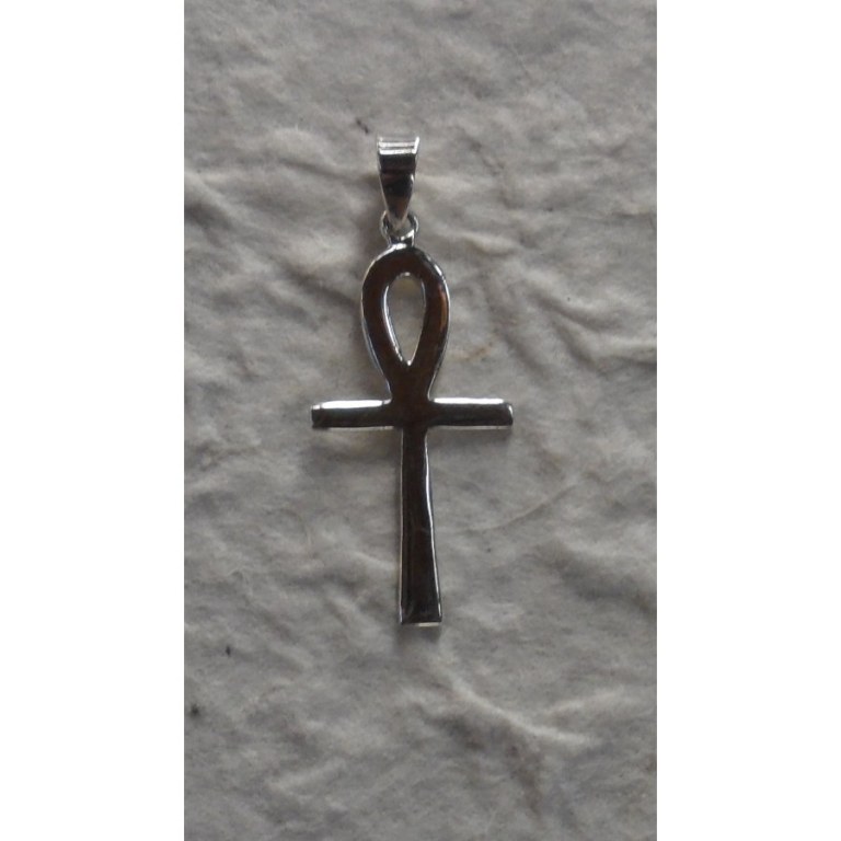 Pendentif argent croix ansée