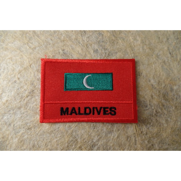 Ecusson drapeau Maldives
