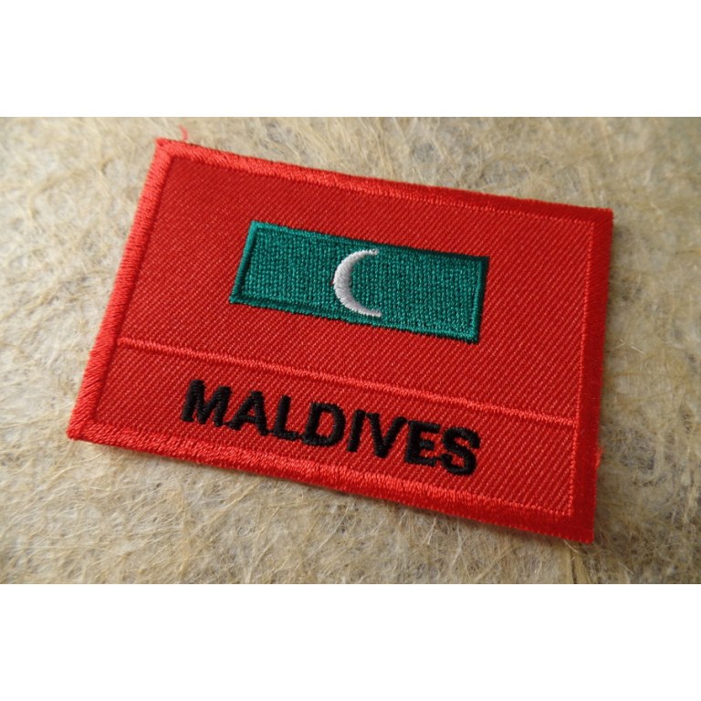 Ecusson drapeau Maldives