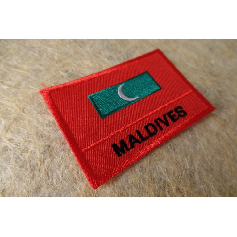 Ecusson drapeau Maldives