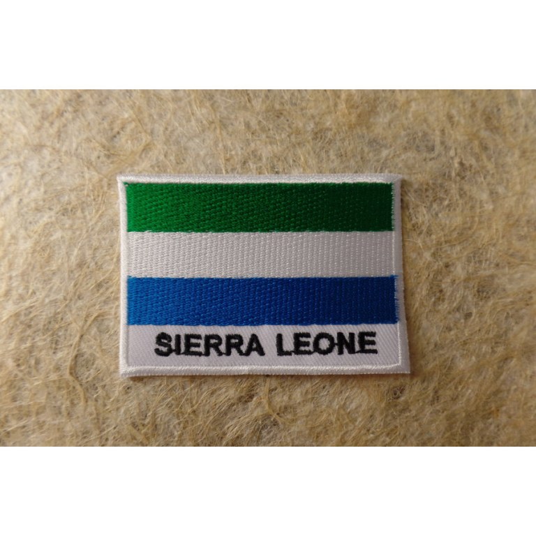 Ecusson drapeau Sierra Leone