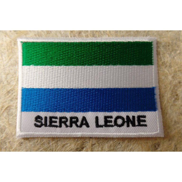 Ecusson drapeau Sierra Leone