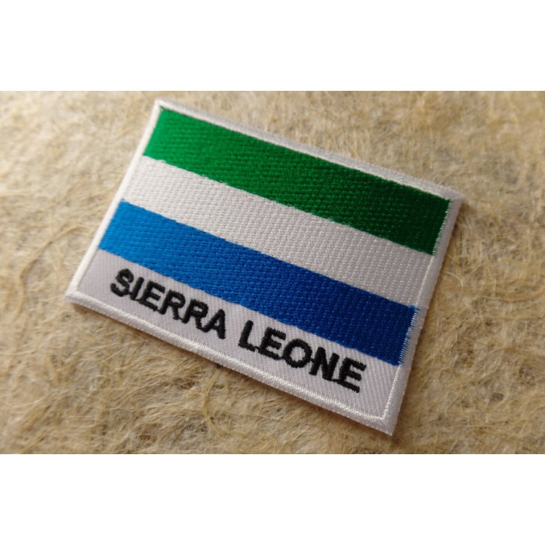 Ecusson drapeau Sierra Leone