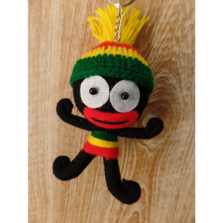 Porte clés big rasta au bonnet