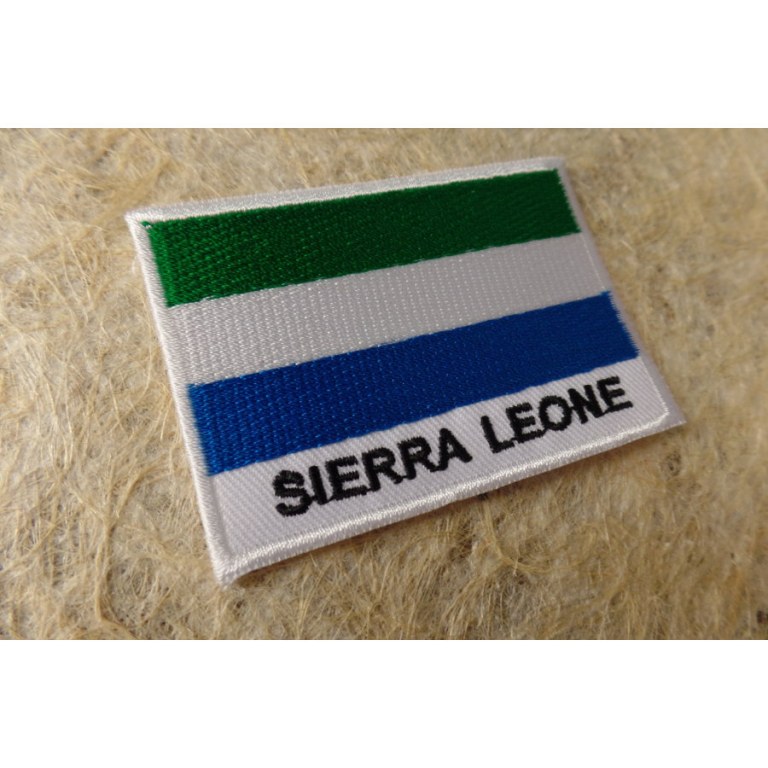 Ecusson drapeau Sierra Leone