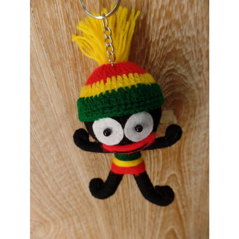 Porte clés big rasta au bonnet