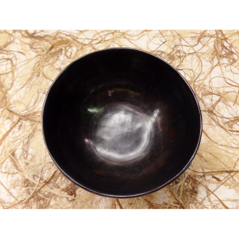 Bol tibétain Bouddha eyes