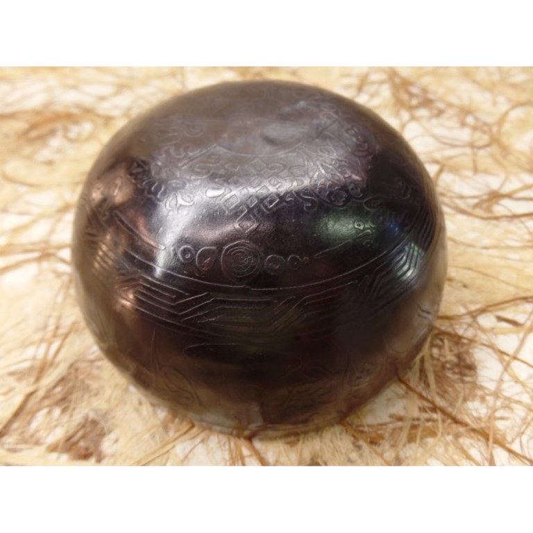 Bol tibétain Bouddha eyes