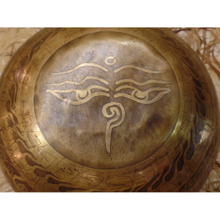 Bol tibétain Bouddha eye