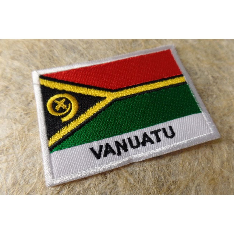 Ecusson drapeau Vanuatu