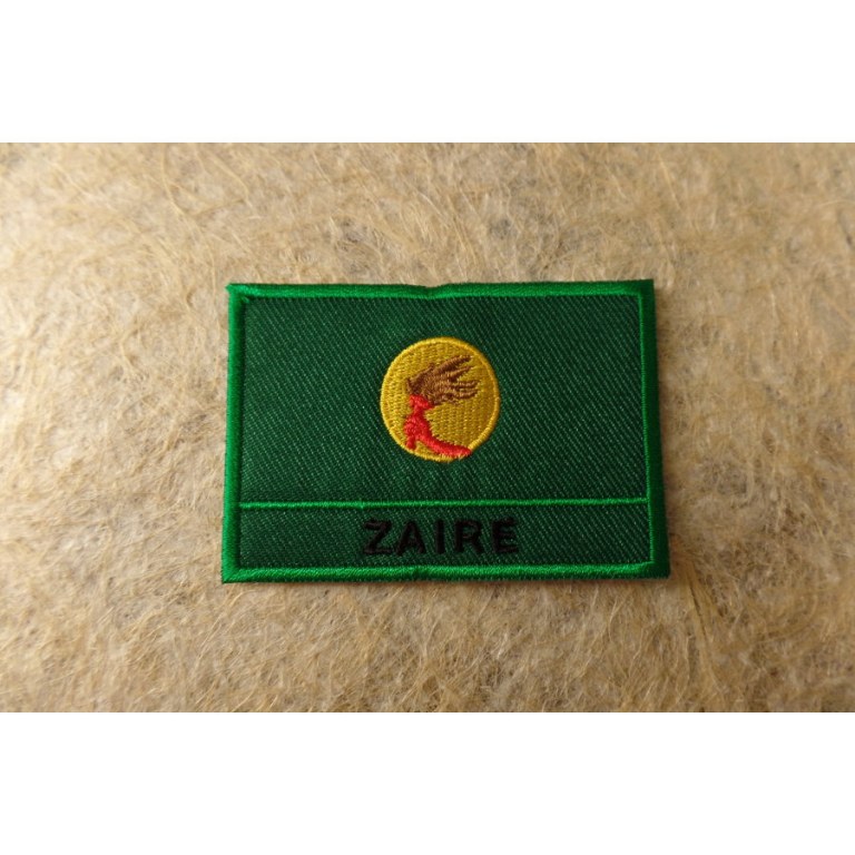 Ecusson drapeau Zaïre