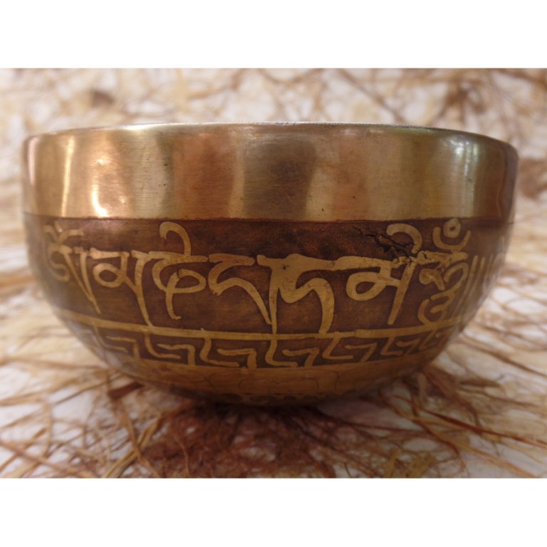 Bol tibétain gravé conque