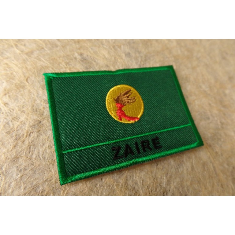 Ecusson drapeau Zaïre