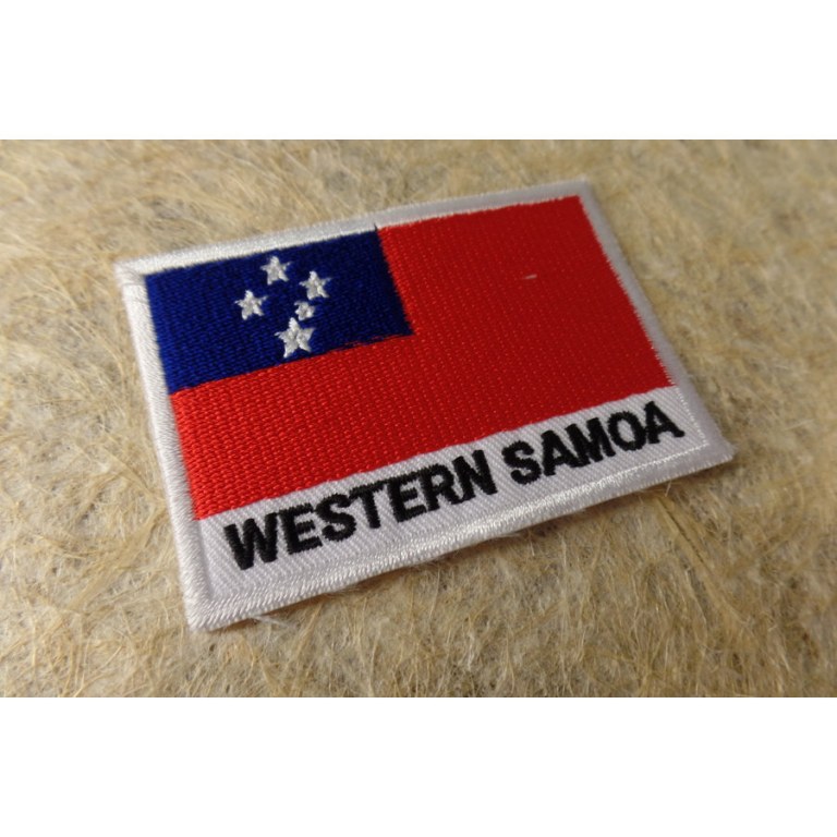 Ecusson drapeau Samoa