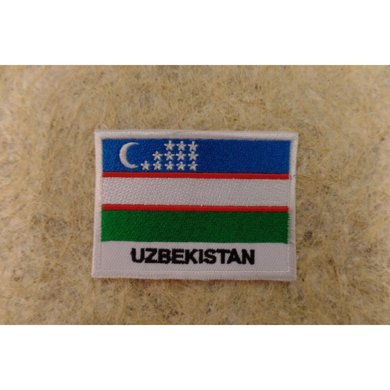 Ecusson drapeau Ouzbékistan