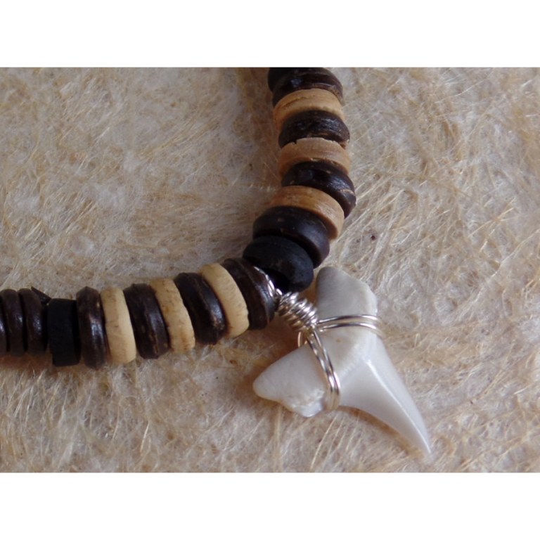 Collier Papara dent de requin mako 10