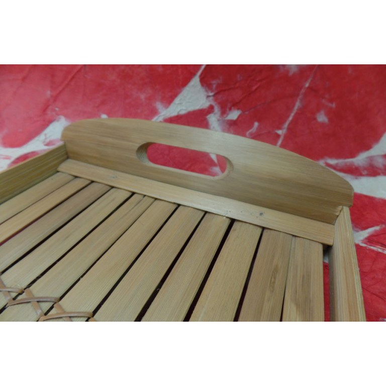 Plateau bambou naturel