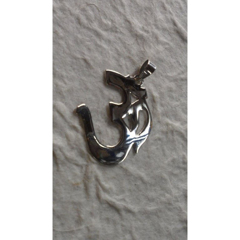 Pendentif argent Om 1