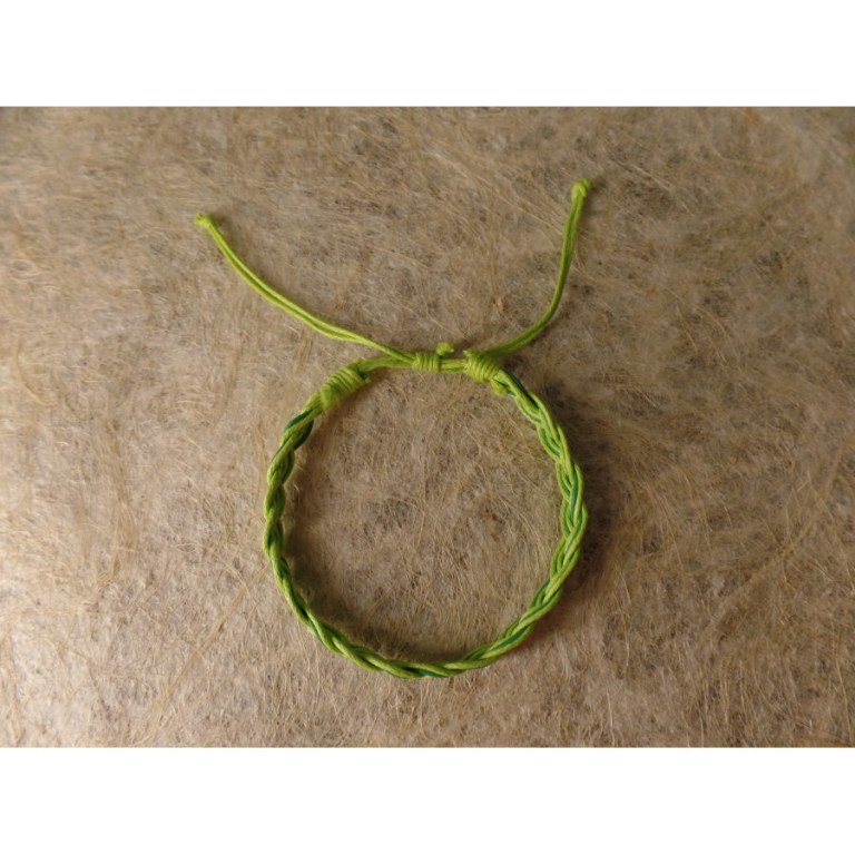 Bracelet trenza vert