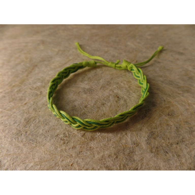 Bracelet trenza vert