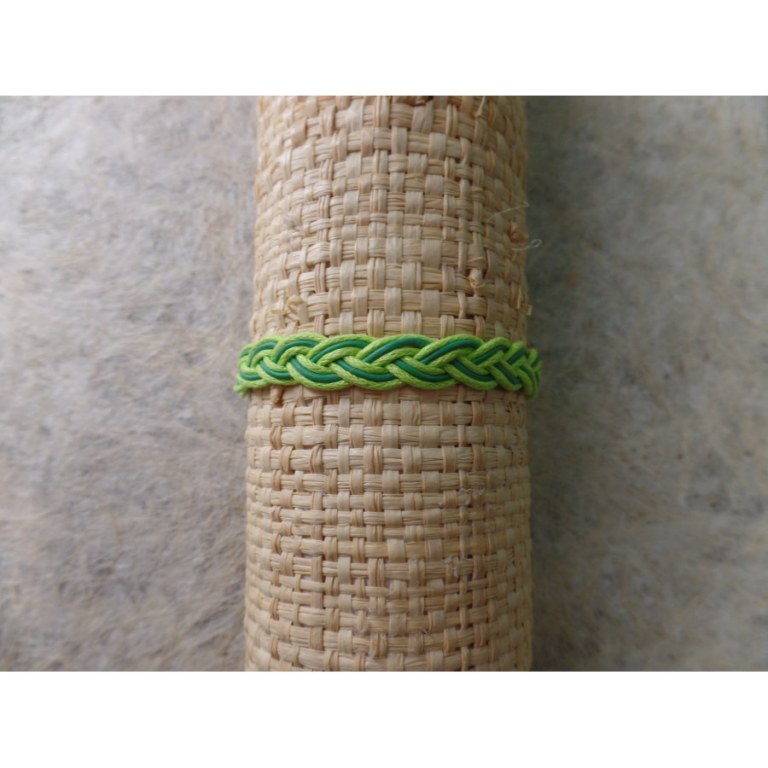 Bracelet trenza vert