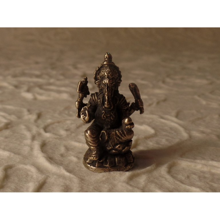 Miniature du dieu Ganesh jambe pliée