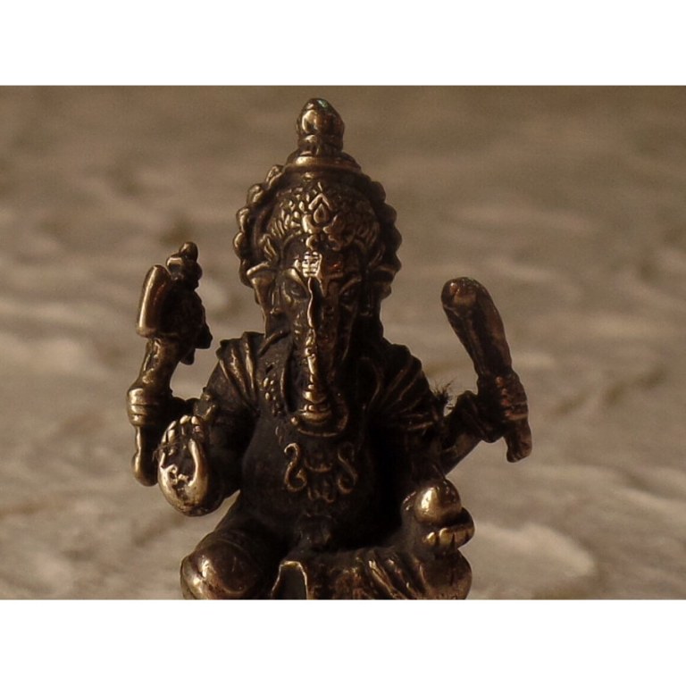 Miniature du dieu Ganesh jambe pliée