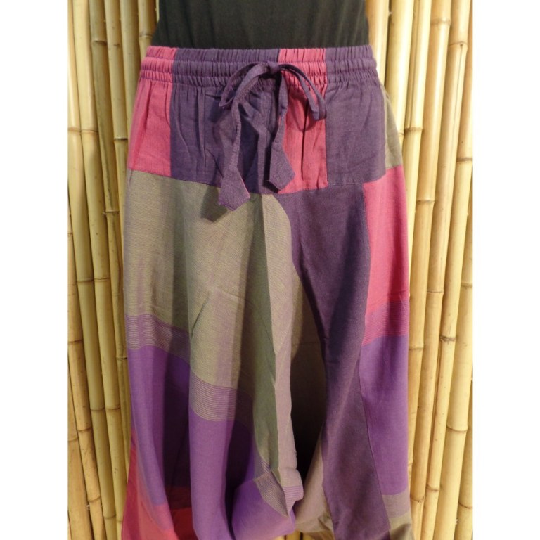 Sarouel Terraï violet/gris