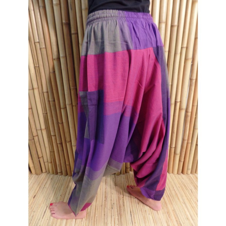 Sarouel Terraï violet/gris