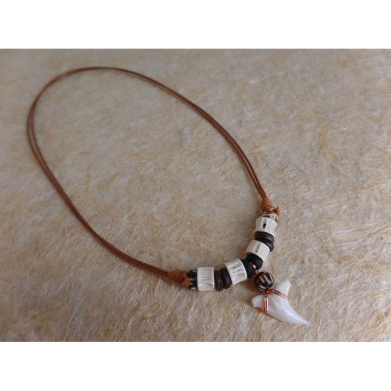 Collier Maraa dent de requin blanc 6