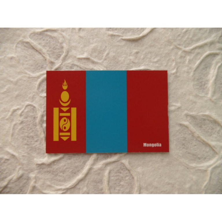 Aimant drapeau Mongolie