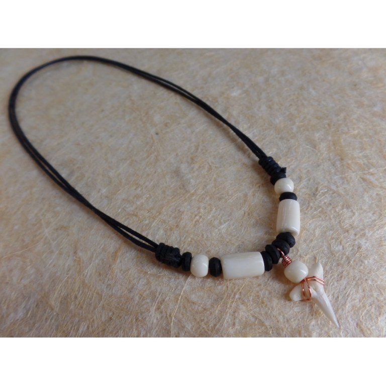 Collier Maraa dent de requin blanc 7