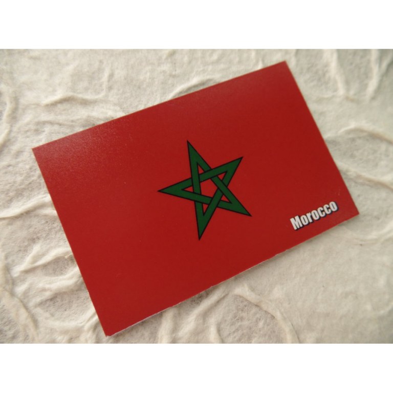 Aimant drapeau Maroc