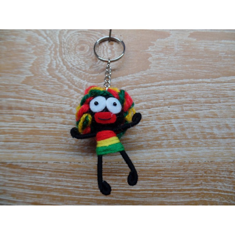 Porte clés rasta woman