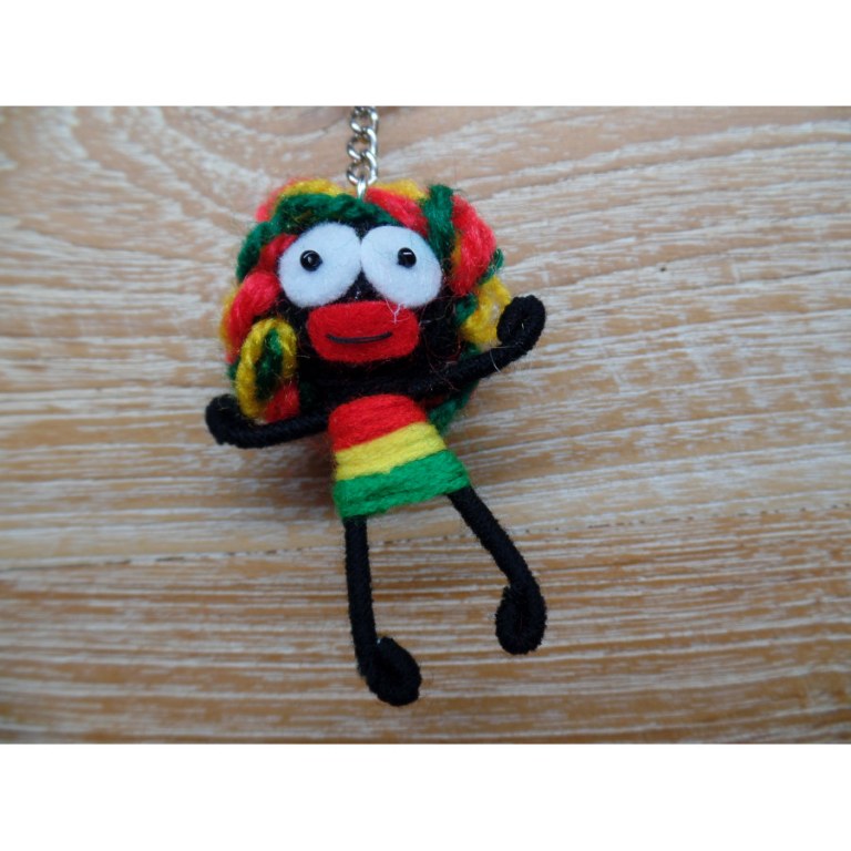 Porte clés rasta woman