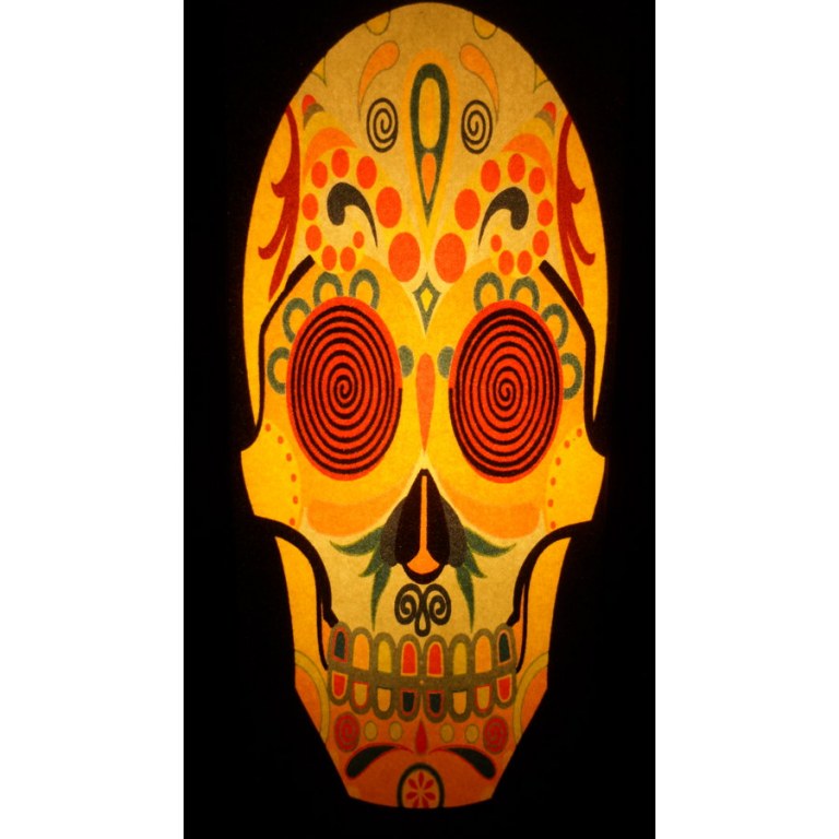 Lampe tête de mort Santa muerte 2