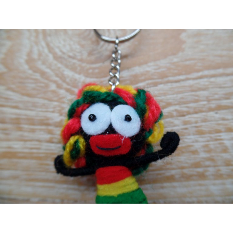 Porte clés rasta woman