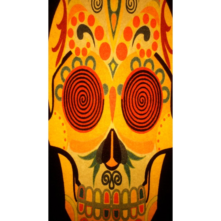 Lampe tête de mort Santa muerte 2